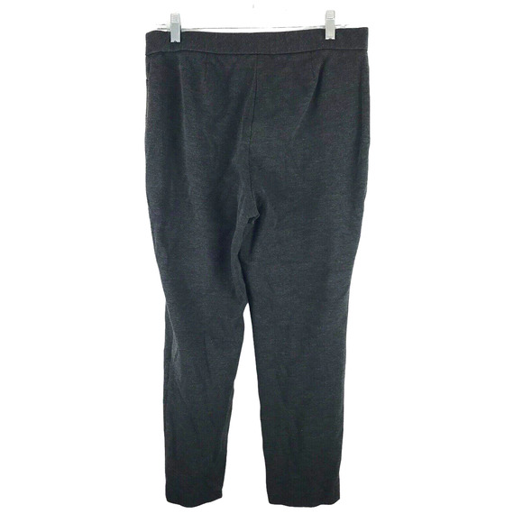 J. Jill Ponte‎ Slim Leg Pants Womens Medium Petite Heather Grey Pull On Stretch - Picture 5 of 9